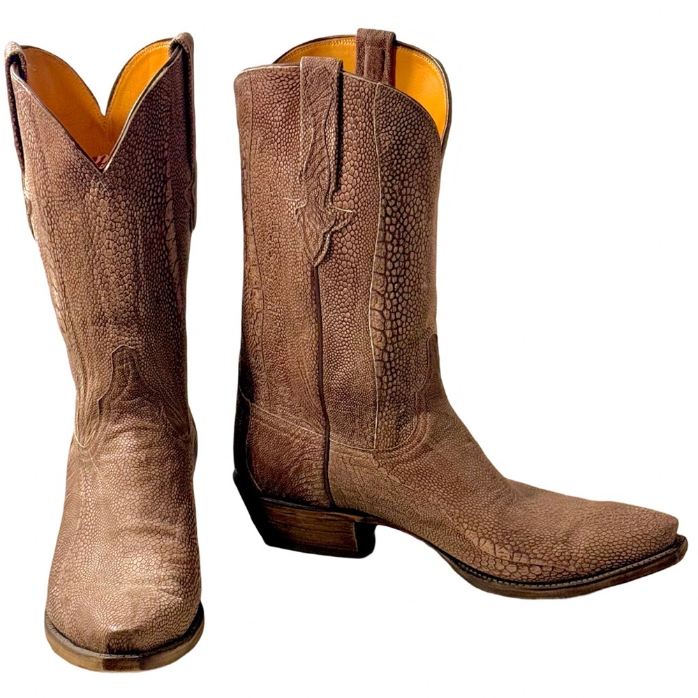 Lucchese Classic full Ostrich Leg Cowboy Boots 12 D